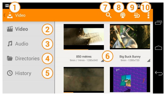 VLC for android használata